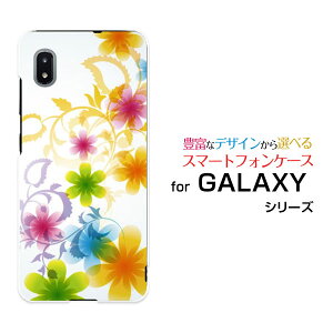 GALAXY A21 [SC-42A]MNV[ G[gDGeBdocomoIWi fUCX}z Jo[ P[X n[h TPU \tg P[XPastel Flower type003