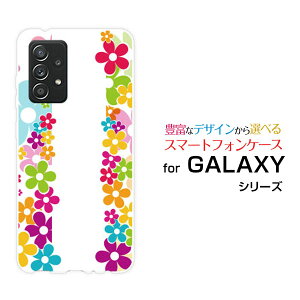 GALAXY A52 5G [SC-53B]MNV[ G[tBteB[c[ t@CuW[docomoIWi fUCX}z Jo[ P[X n[h TPU \tg P[XFLOWER LINE