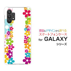 GALAXY A32 5G [SCG08]MNV[ G[T[eB[c[ t@CuW[auIWi fUCX}z Jo[ P[X n[h TPU \tg P[XFLOWER LINE