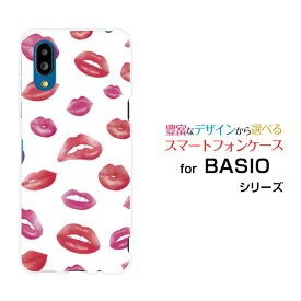 BASIO active2 [SHG12]ベイシオ アクティブツーau UQ mobileオリジナル デザインスマホ カバー ケース ハード TPU ソフト ケース唇ドット ピンクレッド