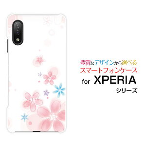 XPERIA Ace II [SO-41B]GNXyA G[X }[Nc[docomoIWi fUCX}z Jo[ P[X n[h TPU \tg P[XPastel Flower type004