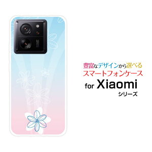Xiaomi 13T [XIG04]�V���I�~ �T�[�e�B�[���e�B�[au UQ mobile�I���W�i�� �f�U�C���X�}�z �J�o�[ �P�[�X �n�[�h TPU �\�t�g �P�[�XPastel Flower type005