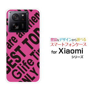 Xiaomi 13T [XIG04]�V���I�~ �T�[�e�B�[���e�B�[au UQ mobile�I���W�i�� �f�U�C���X�}�z �J�o�[ �P�[�X �n�[�h TPU �\�t�g �P�[�XRogo (PINK)