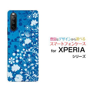 XPERIA 10 III Lite�G�N�X�y���A �e�� �}�[�N�X���[ ���C�g�y�V���o�C���I���W�i�� �f�U�C���X�}�z �J�o�[ �P�[�X �n�[�h TPU �\�t�g �P�[�XFlower Garden (�u���[)