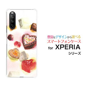 XPERIA 10 III [SO-52B SOG04 A101SO]GNXyA e }[NX[docomo au Y!mobileIWi fUCX}z Jo[ P[X n[h TPU \tg P[XSweets time `R[g