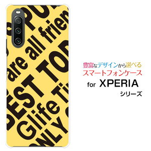 XPERIA 10 IV [SO-52C SOG07]�G�N�X�y���A �e�� �}�[�N�t�H�[docomo au SoftBank UQ mobile�I���W�i�� �f�U�C���X�}�z �J�o�[ �P�[�X �n�[�h TPU �\�t�g �P�[�XRogo (YELLOW)