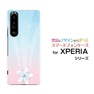 XPERIA 1 III [SO-51B SOG03 SoftBank]�G�N�X�y���A ���� �}�[�N�X���[docomo au SoftBank�I���W�i�� �f�U�C���X�}�z �J�o�[ �P�[�X �n�[�h TPU �\�t�g �P�[�XPastel Flower type005