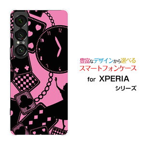 XPERIA 1 VII GNXyA  }[NZu[SO-51F]docomo au SoftBankIWi fUCX}z Jo[ P[X n[h TPU \tg P[XALICE iN WONDERLANDi×sNj