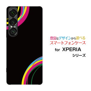 XPERIA 1 VII GNXyA  }[NZu[SO-51F]docomo au SoftBankIWi fUCX}z Jo[ P[X n[h TPU \tg P[XColorful Line(black)