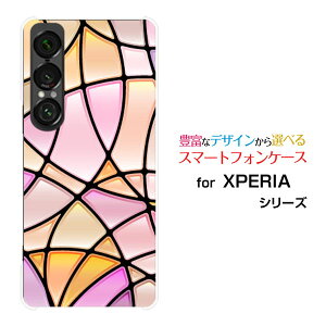 XPERIA 1 VII [SO-51F]docomo au SoftBankX}zP[X Jo[ n[h \tg P[XStained Glass type002