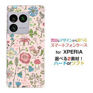 XPERIA 1 VIII [SO-51G SOG17 A601SO]docomo au SoftBank�X�}�z�P�[�X �J�o�[ �n�[�h �\�t�g �P�[�XPretty Flower type003