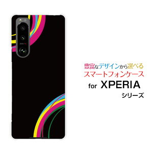 XPERIA 5 III [SO-53B SOG05]GNXyA t@Cu }[NX[docomo au SoftBankIWi fUCX}z Jo[ P[X n[h TPU \tg P[XColorful Line(black)
