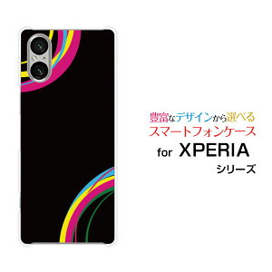 XPERIA 5 V [SO-53D SOG12]GNXyA t@Cu }[Nt@Cudocomo au SoftBank yVoCIWi fUCX}z Jo[ P[X n[h TPU \tg P[XColorful Line(black)