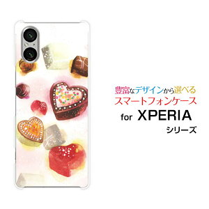 XPERIA 5 V [SO-53D SOG12]GNXyA t@Cu }[Nt@Cudocomo au SoftBank yVoCIWi fUCX}z Jo[ P[X n[h TPU \tg P[XSweets time `R[g