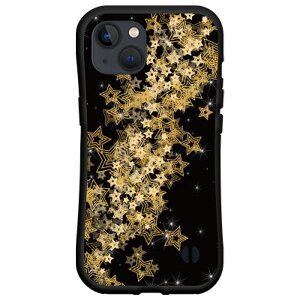 落としても割れにくい驚きの衝撃吸収力豊富なオリジナルデザイン耐衝撃 ハイブリッドケースiPhone 15 Plusアイフォン フィフティーン プラスdocomo au SoftBank 楽天モバイルキラキラスター