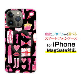 MagSafe対応 スマホケースiPhone 14 14Plus 14Pro 14ProMax 13 13Pro 13miniマグセーフ対応 オリジナルデザイン ケース カバーおしゃれアイテム（黒×ピンク）