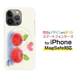 MagSafe対応 スマホケースiPhone 14 14Plus 14Pro 14ProMax 13 13Pro 13miniマグセーフ対応 オリジナルデザイン ケース カバーりんごとハートりんご