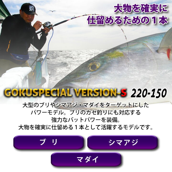 楽天市場】Gokuspe ゴクスぺ 六代目Gokuspecial Version-S 220-150 