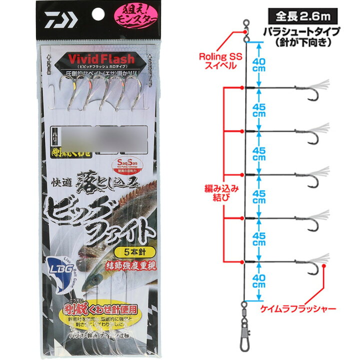 楽天市場】[お買い得]【20Cpost】ダイワ 快適落とし込み仕掛けSS LBG 