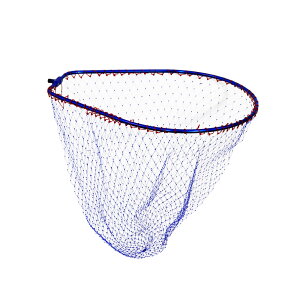 おり釣具 オーバルナイロンネット 55×45 ブルー(ori-783002)|ランディングネット ナイロン タモ 網 オカッパリ エギング シーバス 青物 スズキ チヌ グレ ブラックバス バス タモ網 堤防釣り 磯釣