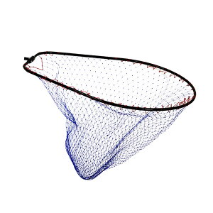 おり釣具 オーバルナイロンネット 65×50 ブラック(ori-783057)|ランディングネット ナイロン タモ 網 オカッパリ エギング シーバス 青物 スズキ チヌ グレ ブラックバス バス タモ網 堤防釣り 磯