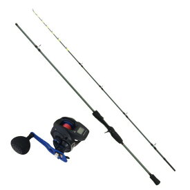 おり釣具 船カワハギ竿 オーシャンバリュー カワハギ 180H＆デジタルカウンターリール デジタルスティール DS200P PE0.8号約200m付きセット (ori-funeset834)｜おり釣具 船釣り 沖釣り 船竿 カウンター付きリール カワハギ カワハギ釣り ゼロテン 胴付き釣り 入門セット