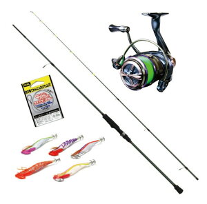 オーシャンバリュー ティップラン 6.8ft &フライデー3 XE3000 0.8号300m付 エギヴェッセル 3.5号 30g5点 (ori-funeset860)|おり釣具 釣り 釣り竿 ティップラン アオリイカ 船釣り ボートエギング フライ