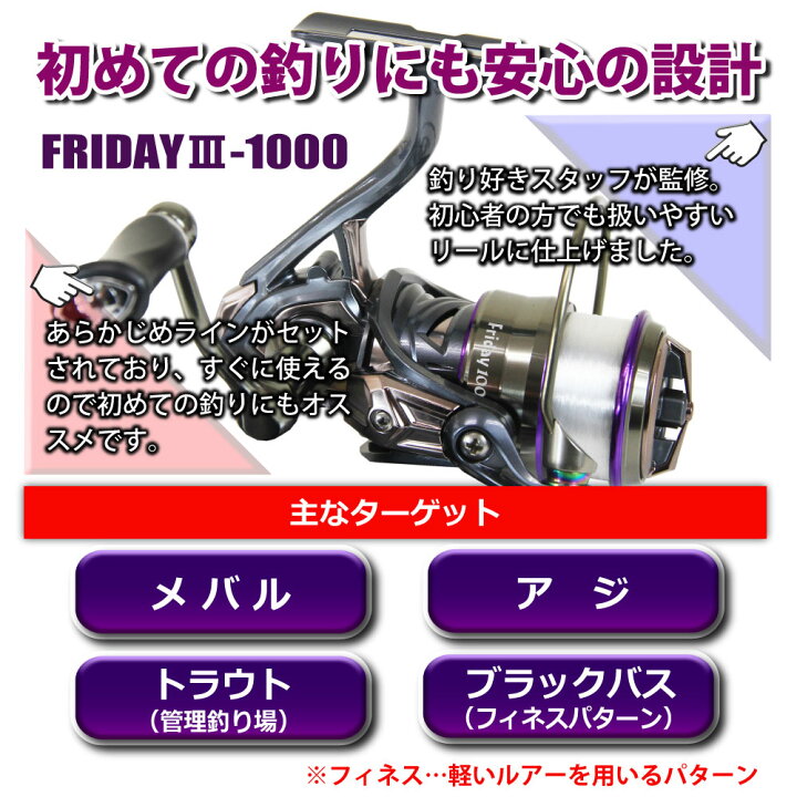 楽天市場】おり釣具 アジング メバリング 入門 フライデー3 ライト 