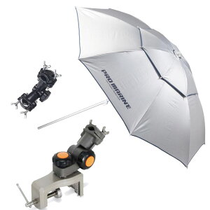 PROMARINE パラソル 3点セット AHK180 ヘラパラソルジャンボ & 2WAY万力 & ベルモント パラソル万力ダイキャスト (ori-parasol09)|ヘラブナ用品 ヘラパラソル パラソル 万力 ヘラブナ へらぶな 釣具