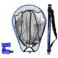 送料無料 ランディング 3点セット BLUE LARCAL 玉ノ柄500 + ランディングネット L + ジョイント (sip-net…
