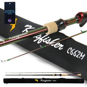 おり釣具 ハードロッドケース付 ルアースタイル キングフィッシャー バス/ロックフィッシュ/ボートシーバス C662M(ori-784092)|ブラックバス バス釣り バスフィッシング ロックフィッシュ キジ
