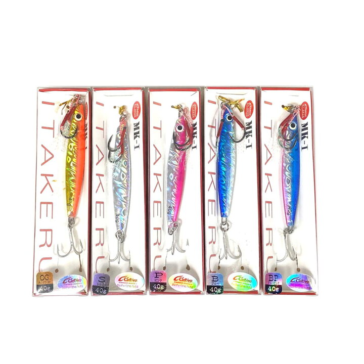 楽天市場】【Cpost】キャスティングジグ40g 5色セット(solf-itakeru 