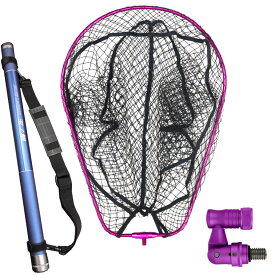 小継玉の柄 BLUE LARCAL400 ランディングネットL 3点セット (landingset-002)｜玉の柄 タモ網 アミ 磯玉 ランディング シャフト ギャフ エギング 磯 波止 海 釣り 釣具 道具 おり チヌ 淡水バス シーバス ランディングネット