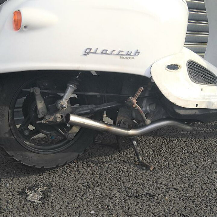 楽天市場】ORM製 ホンダ ジョルカブ 《GIORCUB》 ウェイブ管マフラー 