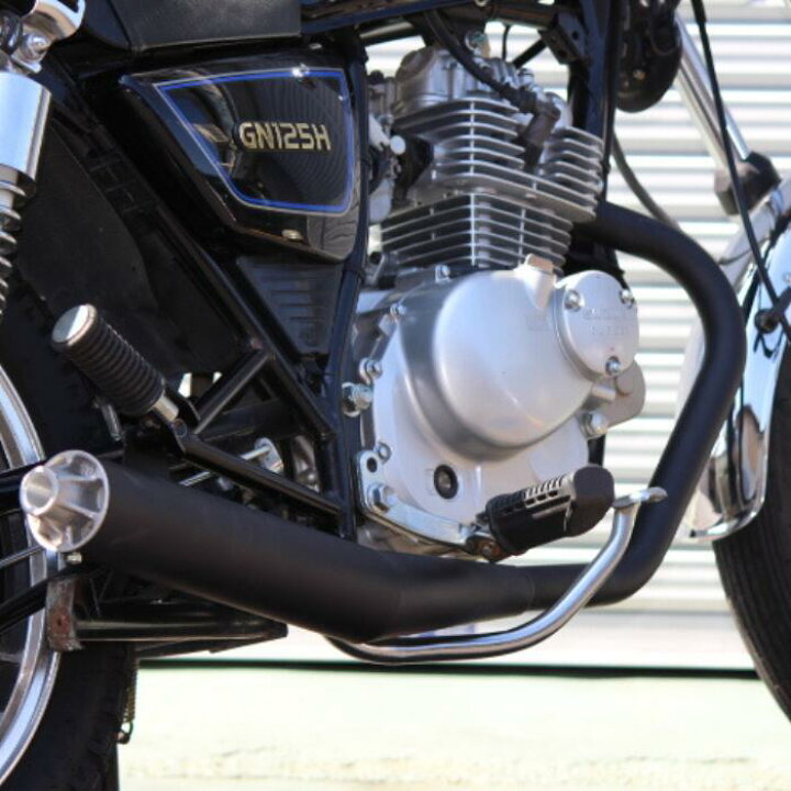 楽天市場】スズキ GN125・GN125H・GN125-2F用 エキゾーストマフラー 