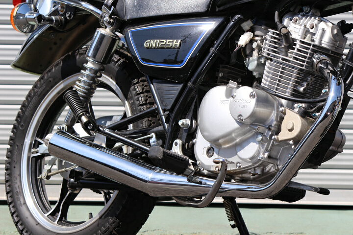 楽天市場】スズキ GN125・GN125H・GN125-2F用 エキゾーストマフラー 