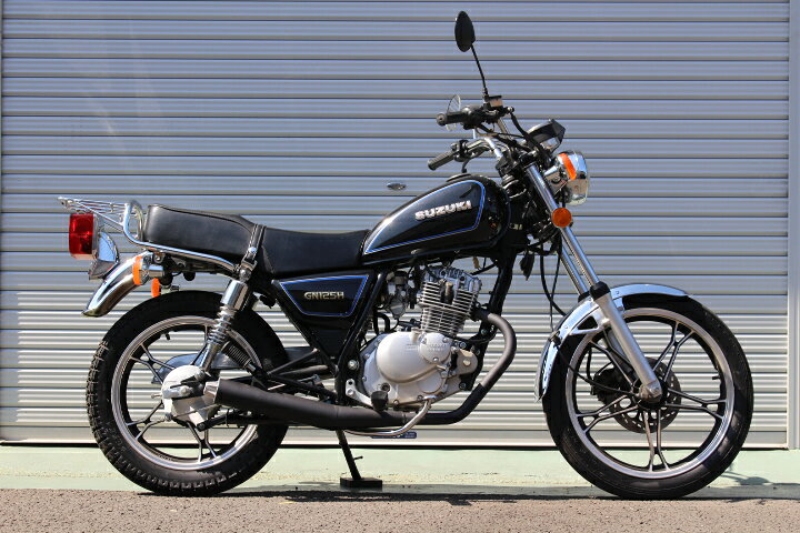 楽天市場】スズキ GN125・GN125H・GN125-2F用 エキゾーストマフラー 