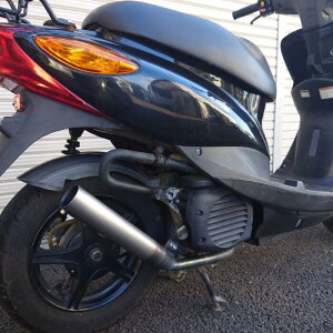 ヤマハ 4st JOG インジェクション用マフラー【鉄魂】50φ SECRETSPEED 耐熱クリア SA36J SA39J エコ簡易包装でeco