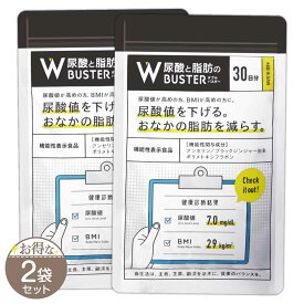 【 2袋セット 】 尿酸と脂肪のダブルバスター Wバスター 36g ( 400mg × 90粒 ) ロカボワークス 尿酸サポート 尿酸値 BMI 尿酸 コレステロール ブラックジンジャー 肥満 ダイエットサポート 脂肪 ［機能性表示食品］ メール便送料無料SPL / WバスターS07-01 / WBST30-02P