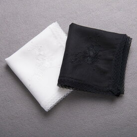 フォーマルレース付きハンカチ パンジー 花嫁 結婚式 ウェディングドレス 婦人用 冠婚葬祭【メール便送料無料】