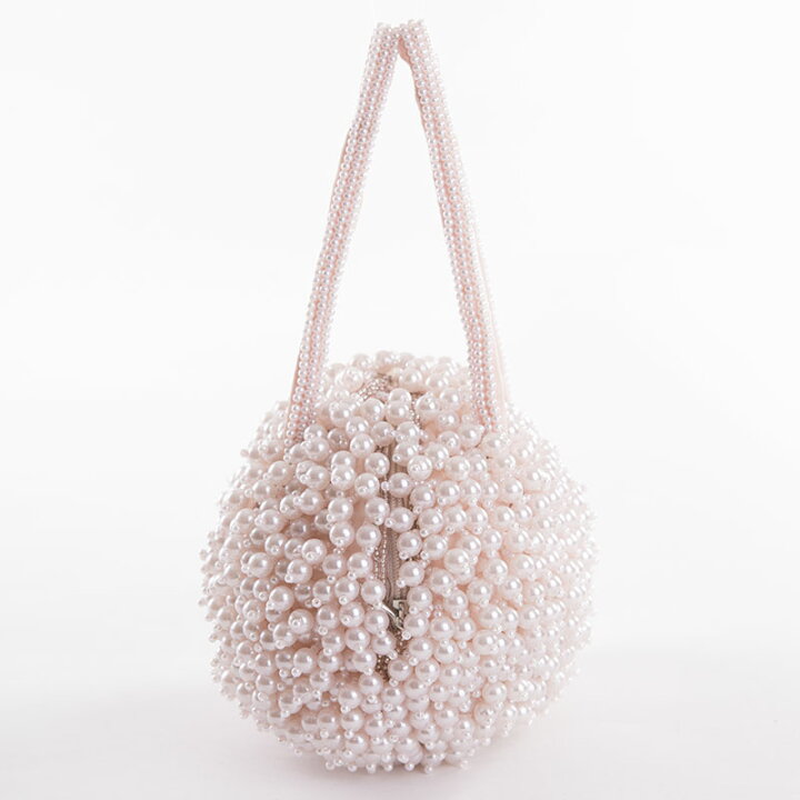 楽天市場】カシェリエ Cachellie ビーズパールパーティーバッグ 返品 