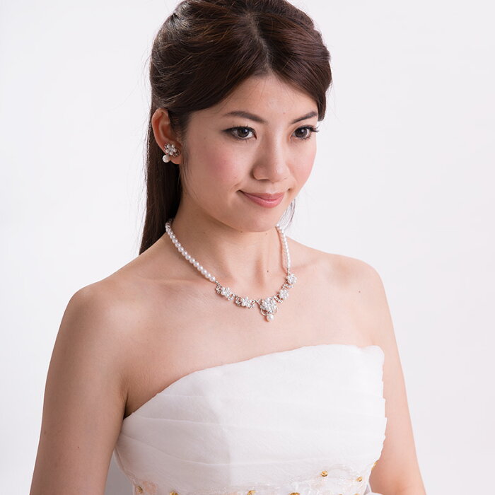 楽天市場 日本製フェイクパールネックレス ドレス パーティー 花嫁 ウェディング ブライダル 結婚式 メール便送料無料 アウローラ フォーマル楽天市場店