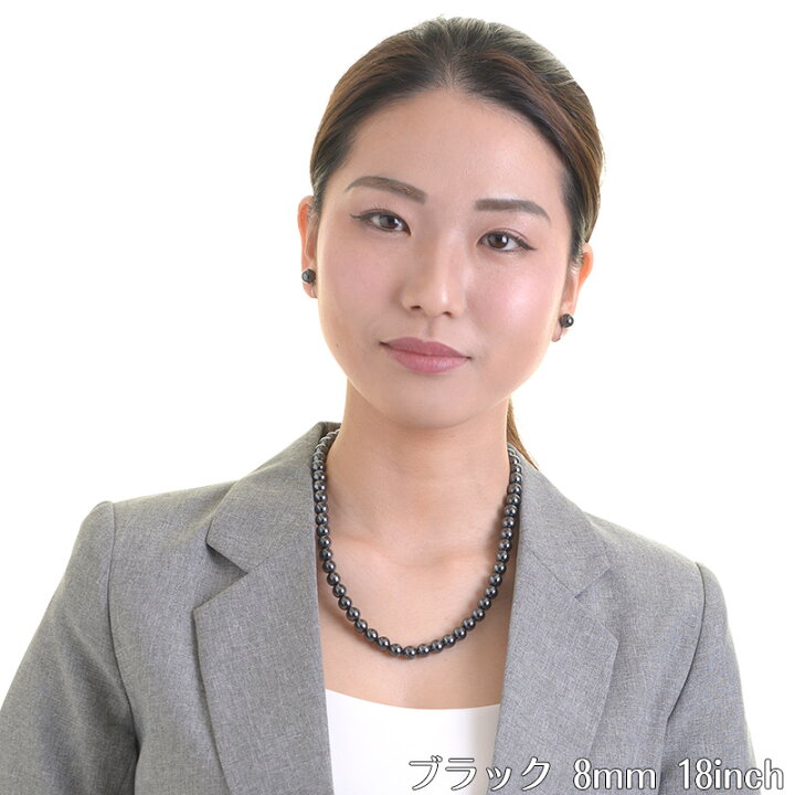 楽天市場】日本製8mm本貝パールネックレス 18インチ 職人手作り品 白蝶 