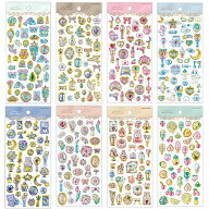 即日出荷 カミオジャパン エクランウルーシール 金箔押し 立体 3D ストーン付 ぷっくり シェル アンティ…