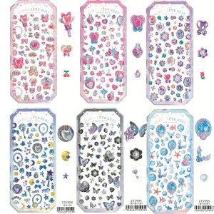 即日出荷 カミオジャパン エクランレーヴシール 乙女 夢 ハート ピンク リボン うさぎ 花 フラワー 春 海 生き物 魚 イルカ 夜空 星 月 蝶 オーロラ箔押し ミニシール ステッカー デコシール