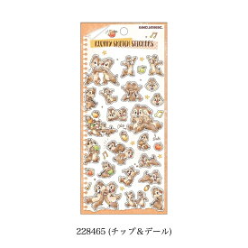 即日出荷 カミオジャパン フラッフィースケッチステッカーズ サンリオ スヌーピー ハローキティ くまのプーさん チップ＆デール トイストーリー 星のカービィ シール ステッカー デコレーション デコシール ミニシール ミニステッカー かわいい 手紙 手帳 スマホ シール帳