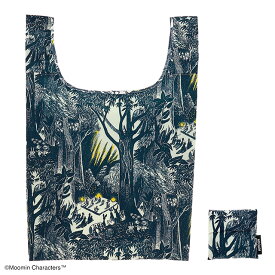 北欧ブランド MOOMIN ムーミン 踊る森 エコバッグ レジバッグ エコレジバッグ 大きめ 大容量 eco bag 買い物袋 レジ袋 袋 ショッピングバッグ トートバッグ 折りたたみ コンパクト たためる 可愛い おしゃれ ママ 主婦 子供 バッグ エコバッグ 持ち運び 袋 エコバッグ