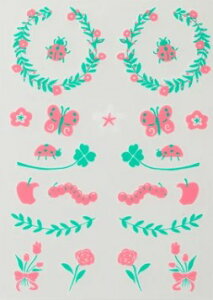 扶桑【アイロン不要・布用シール】irodo(イロド)布用転写シール 90053〜90076日本製 綿 麻 本革 化繊 合繊他 素材 オリジナル DIY 手作り デコレーション アイテム ダンス ピクニック バグズ レ