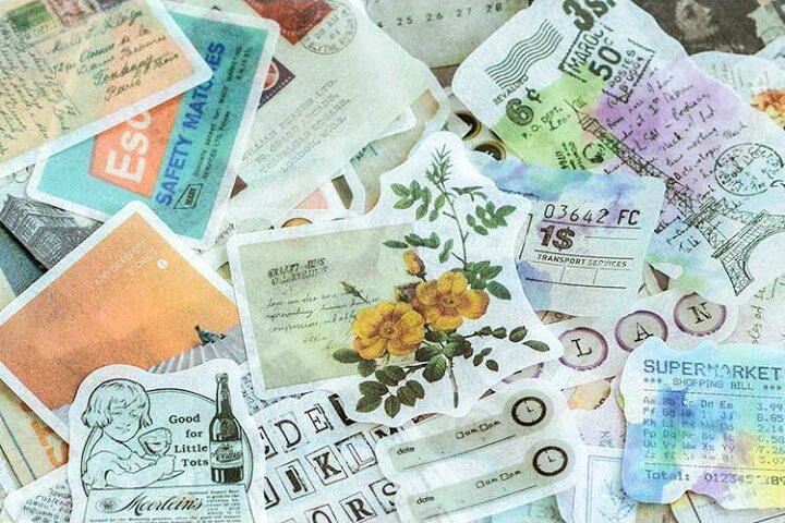 Ginger掲載商品 紙ステッカー 029 花 花束 海外 レトロ ヴィンテージ アンティーク フレークシール シール コラージュ 素材 スクラップブッキング ジャンクジャーナル Shipsctc Org