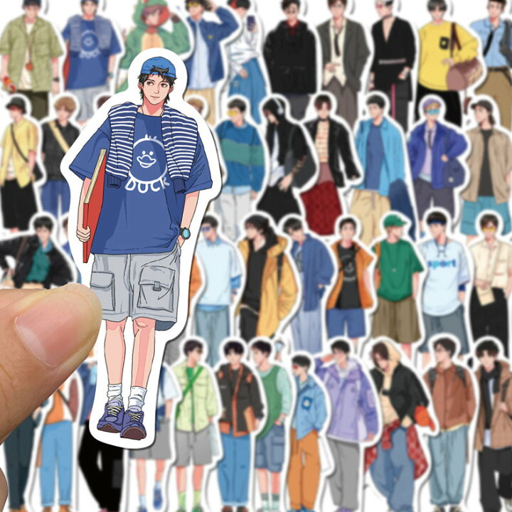 楽天市場】即日出荷 人物シール 男子 ステッカー 男の子 彼氏 大人 